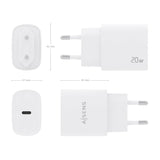 Aisens Cargador Usb-C Pd3.0 1 Puerto 1xusb-C 20w - Blanco