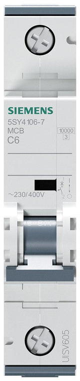 Siemens Automat C 6a 5sy41067 230 400v 10ka 1p