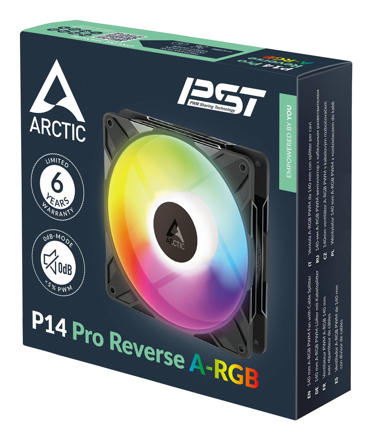 Arctic Ventilador 140*140*27 P14 Pro Reverse A-Rgb