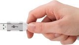 Cable Ethernet Goobay Usb-A 3.2 Gen1 Macho > Rj-45 Macho, Adaptador Lan Blanco, 3 Metros, Cubierta Textil Trenzada 74160