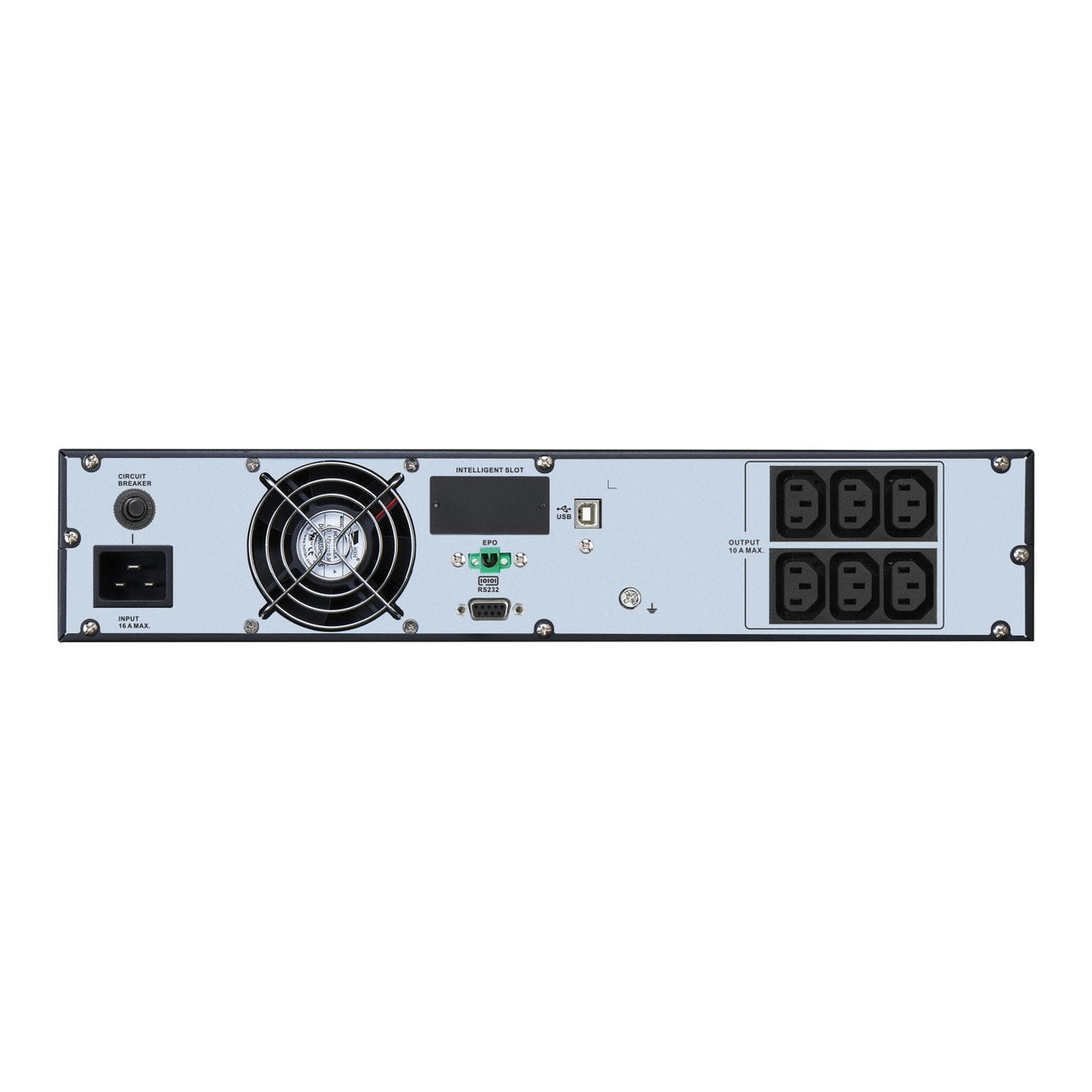Apc Easy Ups On-Line Srvl Ups (Montaje En Bastidor) Lithium-Ion Intelligent Card Slot With Rail Kit Ca 230 V 1800 Vatios 2000 Va 1 Fase 432 Wh Rs-232 Usb Conectores De Salida: 6 Pfc 2u Negro Con Bisel Frontal En Plateado