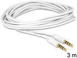 Delock Cable Jack 3,5 Mm 4 Pin Macho > Macho 3 M Blanco