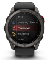 Reloj Smartwatch Fenix 8 Pro Microled Lte 51mm Zafiro Garmin - Titanio Negro