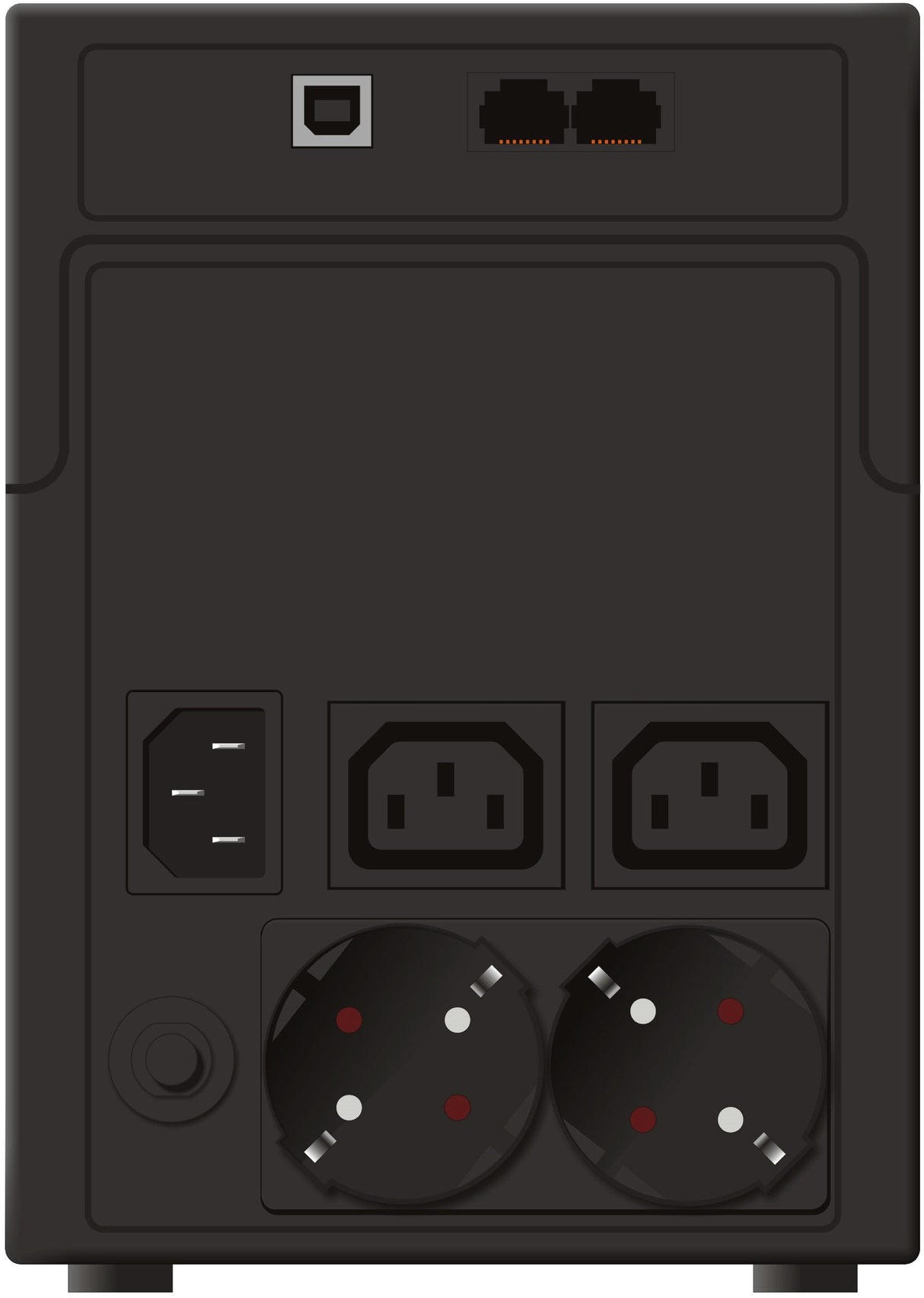 Sai Powerwalker Vi 1200 Sh Schuko Sistema De Alimentación Ininterrumpida (Ups) Línea Interactiva 1,2 Kva 600 W 4 Salidas Ac