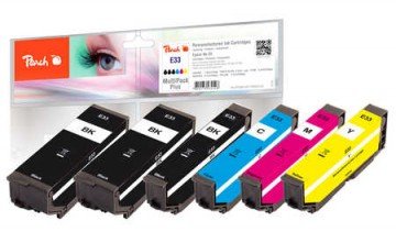 Peach 0f320142 Tinta Compatible Azul, Cian, Magenta, Amarillo 6 Pieza(S)