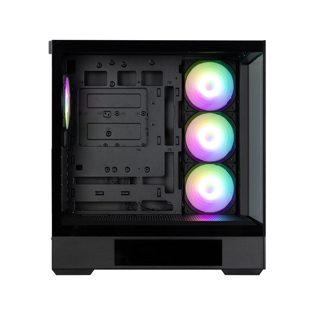 Caja Pc Zalman P40 Ds Atx 4 Xvent 120mm Argb 2xusb 3.0 Negro S/N Fuente