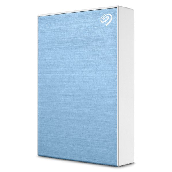 Seagate One Touch 5tb External Hdd With Password Protection Light Blue Stkz5000402
