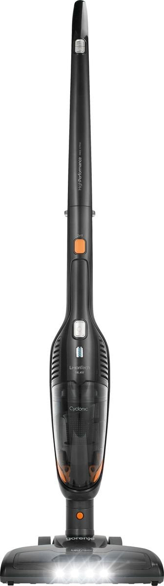 Aspiradora  Gorenje Svc144fbk Vacuum Cleaner, Handstick 2 In 1, Power 95 W, Dust Container 0,6 L, Working Time 38 Min, Charging Time 6 H,  Black