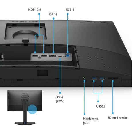 EAN 4718755097409 - BenQ SW272QN pantalla para PC 68,6 cm (27") 2560 x 1440 Pixeles Wide Quad HD LED Negro imagen 6