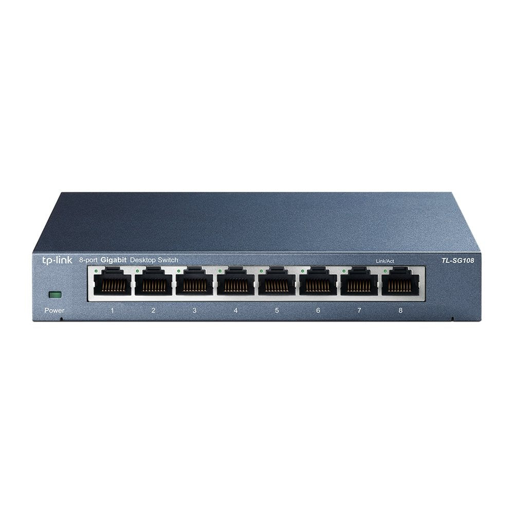 Tp-Link Tl-Sg108 Switch No Administrado L2 Gigabit Ethernet (10/100/1000) Negro