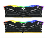 Memoria  Team Group 32 Gb Ddr5 6400 2x 16 Gb , Ff3d532g6400hc32adc01, Delta Rgb, Intel Xmp, Amd Expo Ff3d532g6400hc32adc01 Negro