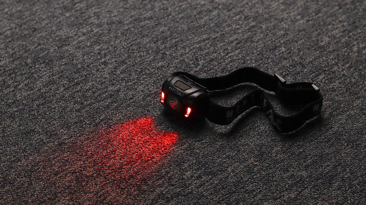 Linterna  Montis Akumulatorowa Latarka Naglowna Z Sensorem Mt001 Negro Con Diadema Led