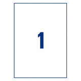 Avery Etiquetas Adhesivas Para Enmascaramiento 199,6x289,1mm Láser 1 X 25h Blanco