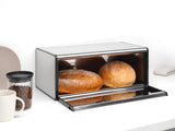 Brabantia Klappbrotkasten Front Eckig, Stahl Matt