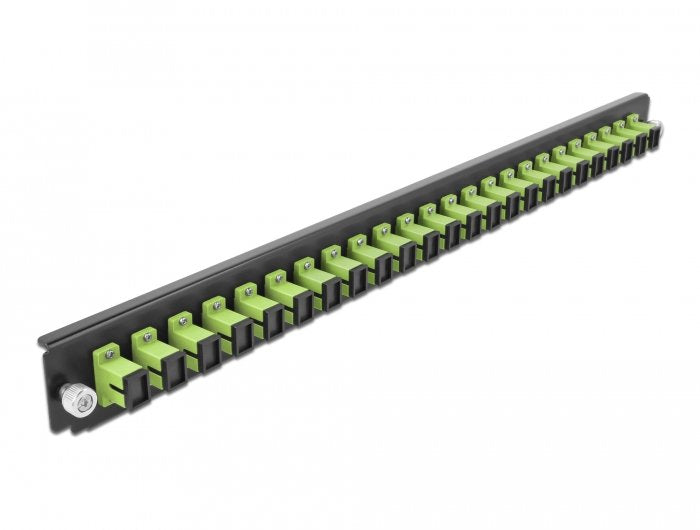 Delock Panel Frontal De La Caja De Empalme De 19" 24 Port Sc Simplex Verde Claro