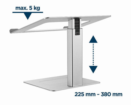 EAN 8716309127738 - Gembird NBS-D1-02 soporte para ordenador portátil Plata 39,6 cm (15.6") imagen 12