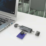 EAN 8435739901205 - AISENS ASCR-2AC08-GR lector de tarjeta USB 3.2 Gen 1 (3.1 Gen 1) Type-A/Type-C imagen 5