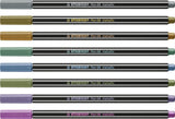 Stabilo Rotulador Pen 68 Metallic En Estuche De Plástico 8 C/Surtidos Metálicos