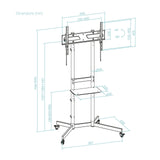 EAN 8433281016989 - TooQ FS1150M-B soporte para TV 177,8 cm (70") imagen 6