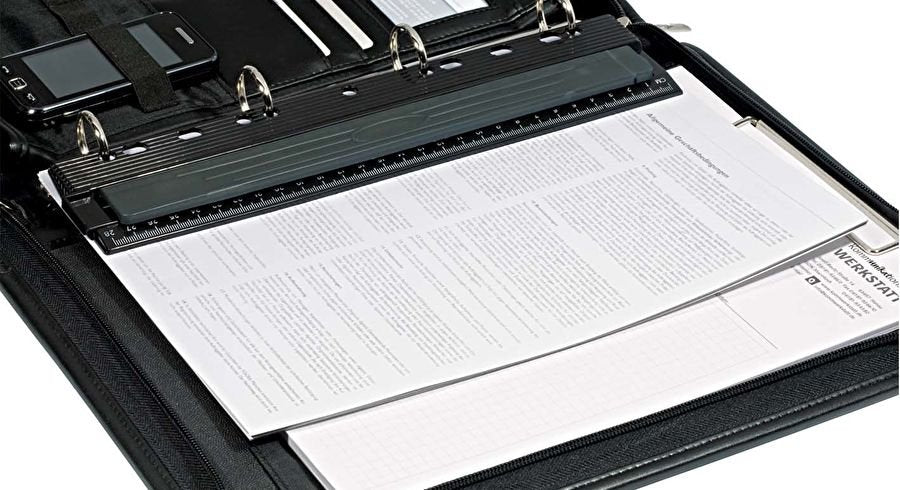 Wedo Taschenlocher Hsiness 4fach Metall Con Lineal 28 Cm Sk