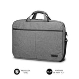 Maletin Elite Grey 15.6'' Subblim Hasta 15.6''/ Doble Cremallera / Bolsillo Exterior