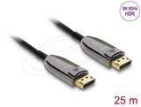 Delock Aktives Opticos Cable Displayport 2.1 8k 60 Hz 40 Gbps 25 M