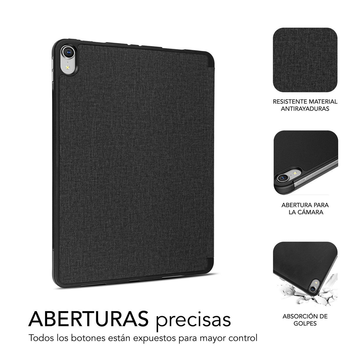 Funda Tablet Ipad 10.9'' 10 Gen Negro Subblim Para Ipad 10.9 De 10ª Generacion