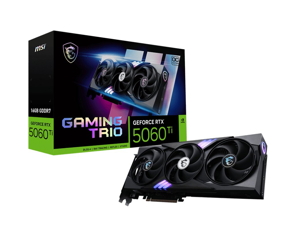 Msi Rtx5060ti Gaming Trio Oc 16gb Gddr7 V535-001r Retail