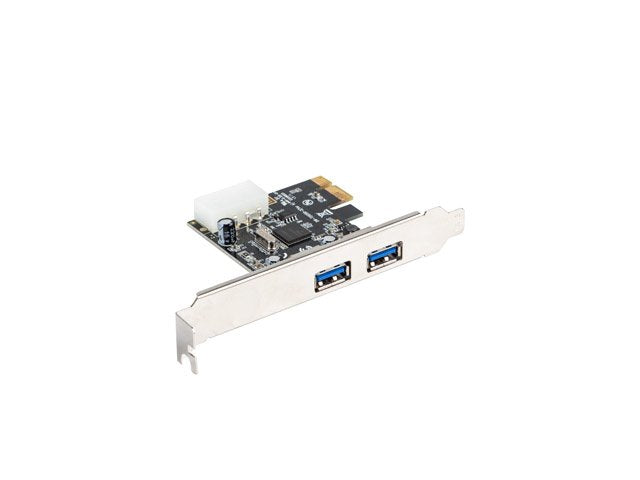 Tarjeta Pci Express Lanberg Pce-Us3-002 2* Usb3.1 Conector Alimentación Molex 4 Pines Hembra