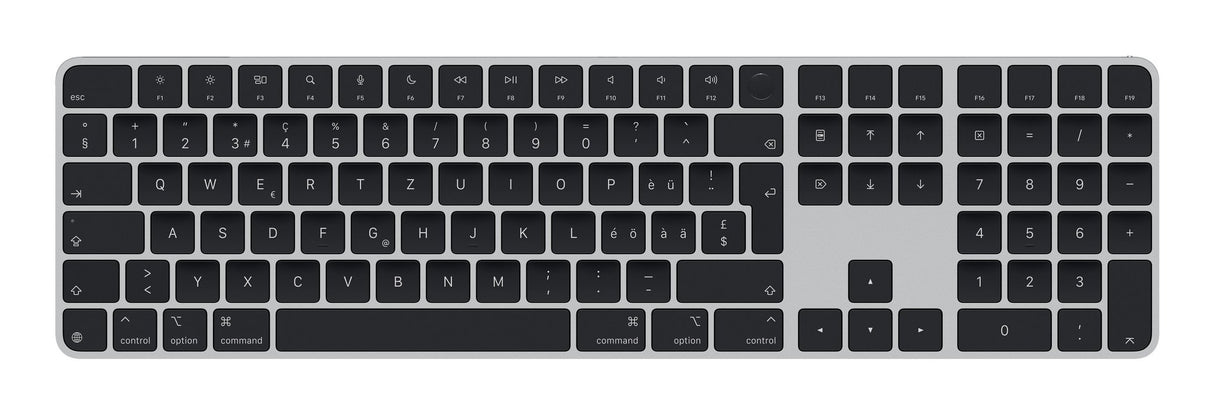 EAN 0195949655739 - Apple Magic teclado Universal USB + Bluetooth QWERTZ Suizo Negro imagen 1