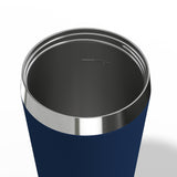 Taza De Café Sigg Helia Night Ink 0,45 L, Taza Térmica Azul Oscuro, Con Pajita