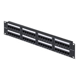 Panel De Parcheo 2u De 48 Puertos Cat6 Rj45 - Utp -Tipo 110