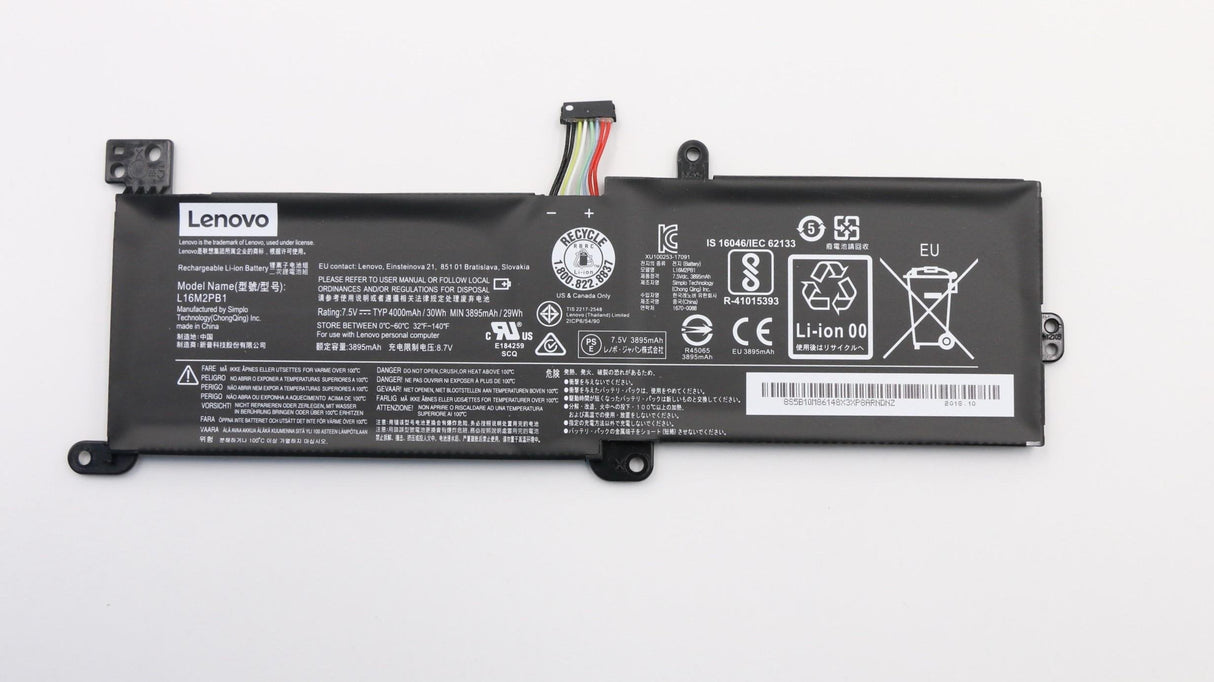EAN 5704174112716 - Lenovo 5B10M86148 refacción para laptop Batería imagen 1