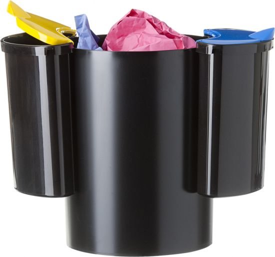 Archivo 2000 Papelera Sostenible 18l Con 2 Selectores Para Reciclaje De Residuos