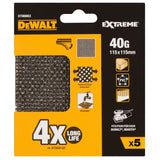 Pack 5 Lijas De Malla 1/4 Grano 40 Para Lijadoras Orbitales Dtm8663-Qz Dewalt