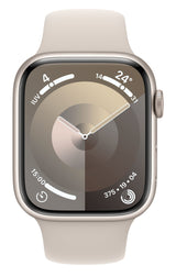 Apple Watch Series 9 Gps 45mm Cellular Caja De Aluminio Blanco Estrella Correa Deportiva Blanco Estrella S M