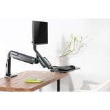 Soporte De Escritorio Para Estación De Trabajo Inline Con Elevador Y Usb 3.0, Móvil, Para Teclado, Mouse Y Monitor De Hasta 81 Cm (32"), Máx. 9 Kg