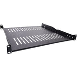 Inline® 19" Shelf, 450mm, 50kg, 1u, Ral 9005 Negro