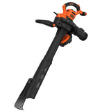 Soplador Black+Decker Beblv301-Qs De Hoja 3000 W, Aspirador/Soplador Negro/Naranja, Soplador De Mochila, 206 Kmh, 404 Kmh, 268 M³/H, 72 L, Negro, Naranja