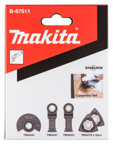 Makita B-67511 Juego De Hojas De Sierra 5 Piezas B-67511