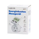 Medidor De Comes Energéticos Logilink, Pantalla Giratoria 180°, Blanco