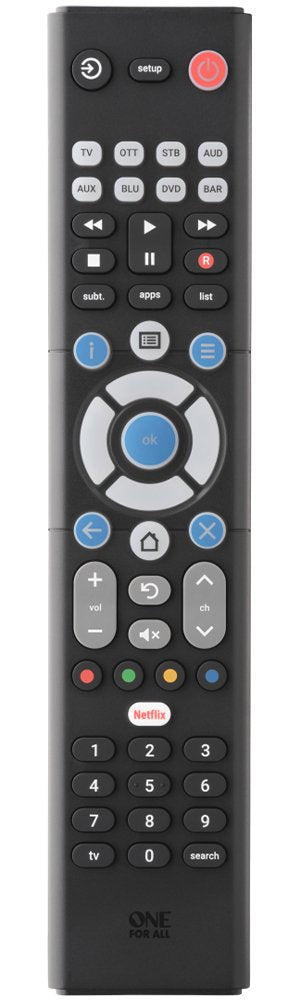 EAN 8716184076220 - One For All Essence 8 mando a distancia Audio, DVD/Blu-ray, Consola de juegos, Media player, PC, Altavoz  imagen 1