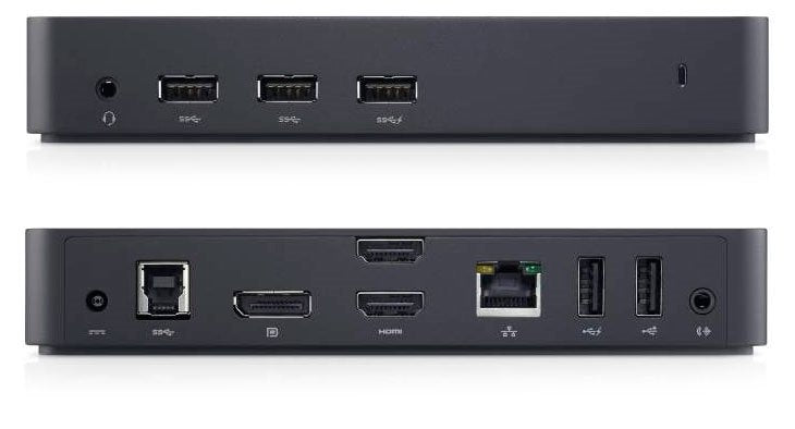 2-Power Usb 3.0 Ultra Hd Triple Video Dock D3100 Con Cable Alimentación. Para Uk,Eu,Us. Para Dell 452-Bboo 6ft7t