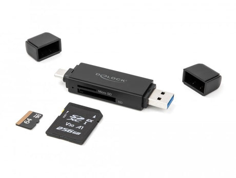 EAN 4043619910045 - DeLOCK 91004 lector de tarjeta USB 3.2 Gen 1 (3.1 Gen 1) Type-A/Type-C Negro imagen 4
