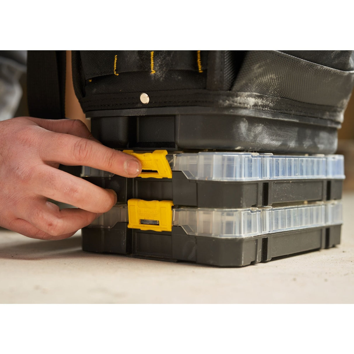 Makita Fatmax Pro-Stack Organizador, Bolso Negro/Amarillo Fmst17624-1