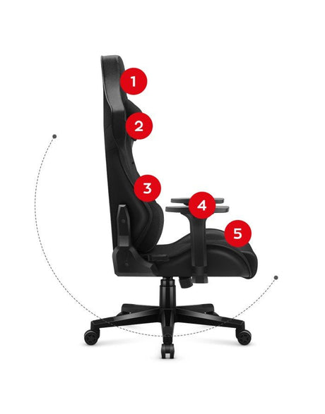 EAN 5903796014150 - Huzaro Force 7.6 Silla para videojuegos de PC Asiento (de seguridad) de butaca Negro imagen 12