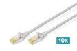 EAN 4016032468929 - Digitus DK-1644-A-0025-10 cable de red Gris 0,25 m Cat6a S/FTP (S-STP) imagen 1