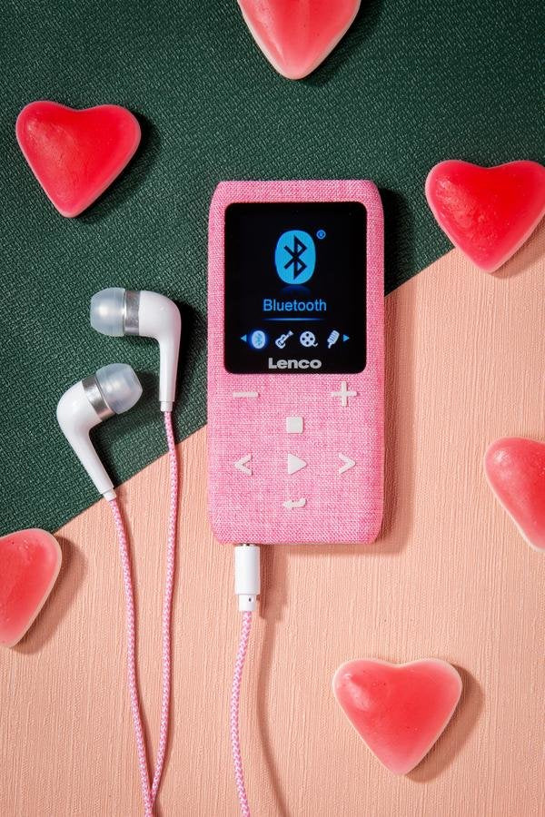 Lenco Xemio-861pk Rosa Reproductor Mp3 Mp4 Microsd De 8 Gb Bluetooth