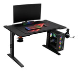 Mesa Gaming Genesis Holm Modular 120 Rgb Negro 120x75 Cm