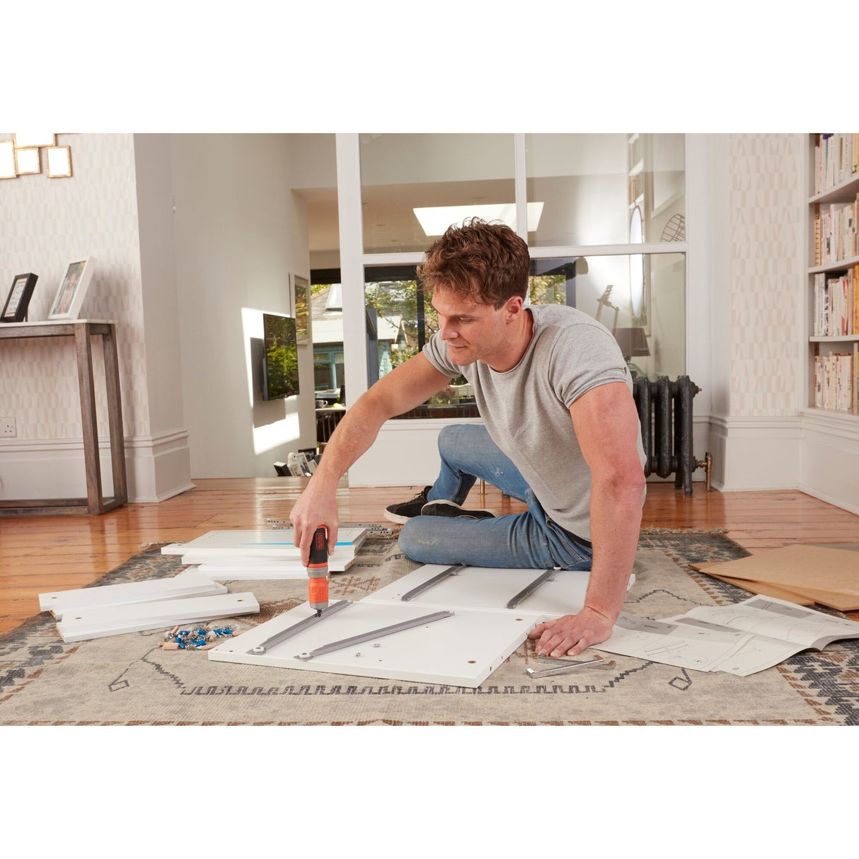 Destornillador Inalámbrico Black+Decker Bcf603c-Qw, 3,6 Voltios Naranja/Negro, Batería De Iones De Litio 1,5 Ah Bcf603c-Qw